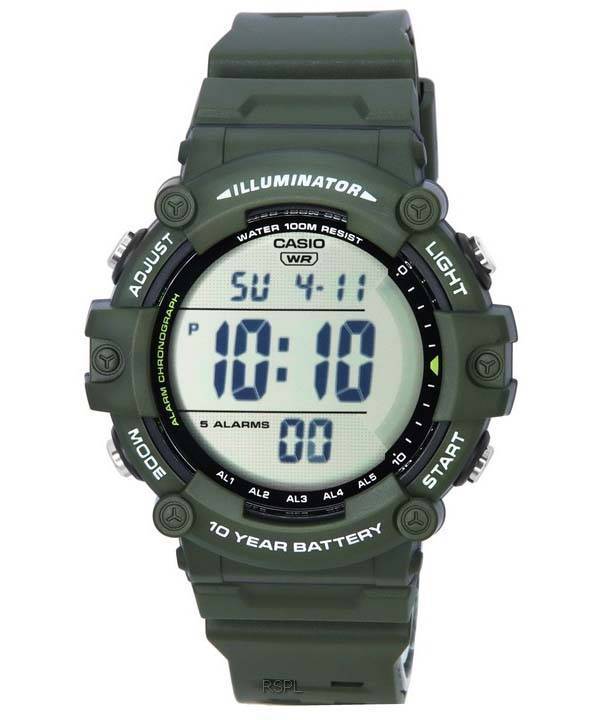 Casio Standard Digital Quartz AE-1500WHX-3A AE1500WHX-3 100M herreur