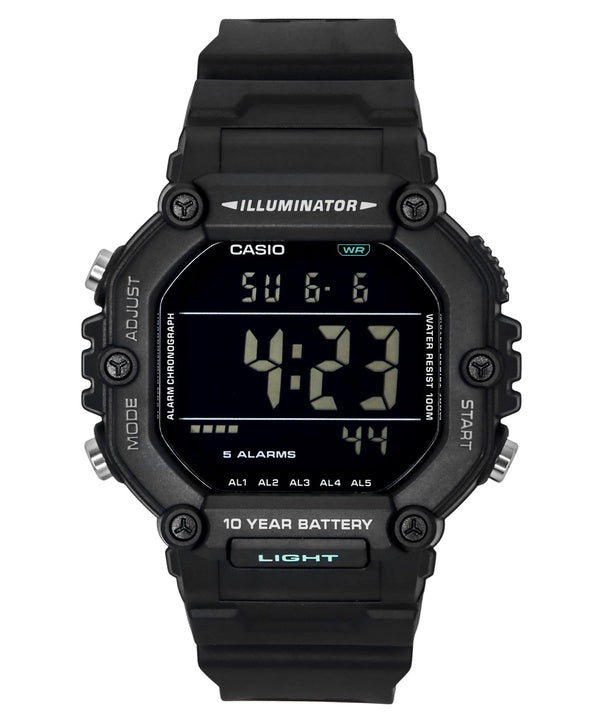 Casio Digital ekstra lang rem Quartz AE-1600HX-1BV 100M Unisex Ur