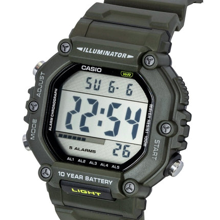 Casio Digital ekstra lang harpiksrem Quartz AE-1600HX-3AV 100M Unisex Ur