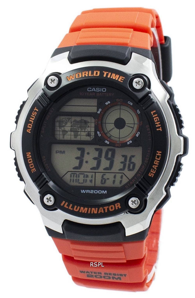 Casio ungdom Illuminator verden tid Digital AE-2100W-4AV AE2100W-4AV Herreur