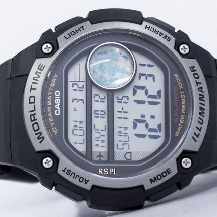 Casio ungdom Illuminator verden tid Digital AE-3000W-1AV AE3000W-1AV Herreur