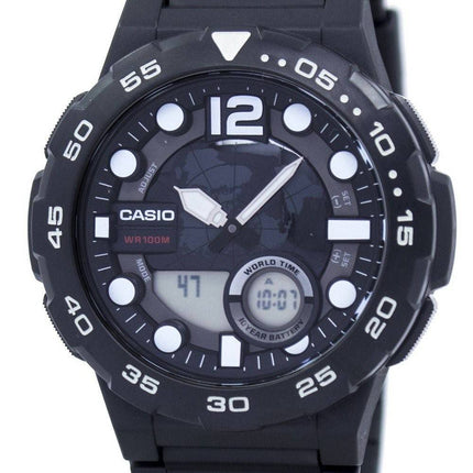 Casio verden tid Alarm Analog Digital AEQ-100W-1AV Herreur