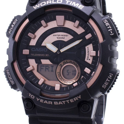Casio ungdom AEQ-110W-1A3V AEQ110W-1A3V analog digital Herre ur