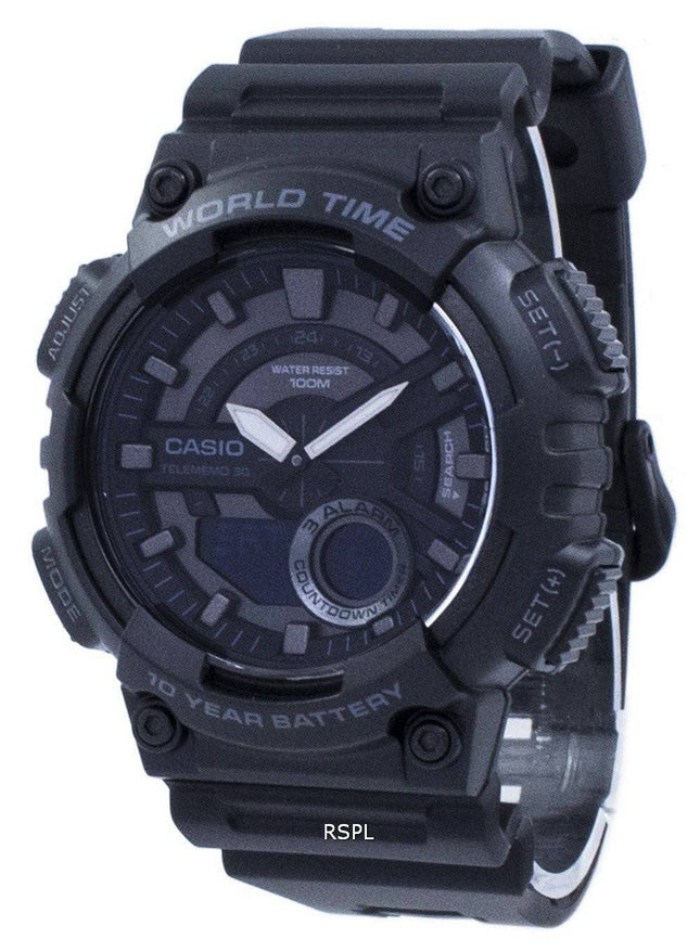 Casio ungdom Telememo 30 verden tid AEQ-110W-1BV AEQ110W-1BV Herreur