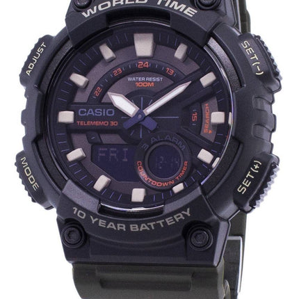 Casio ungdom kombination AEQ-110W-3AV sport digitalt Herreur