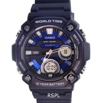 Casio Sports Analog Digital Dial Quartz AEQ-120W-2A AEQ120W-2 100M herreur