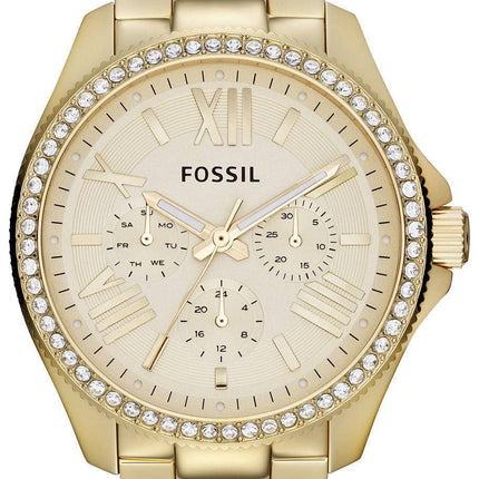 Fossile Cecile Crystals multifunktions guld-Tone AM4482 kvinders ur