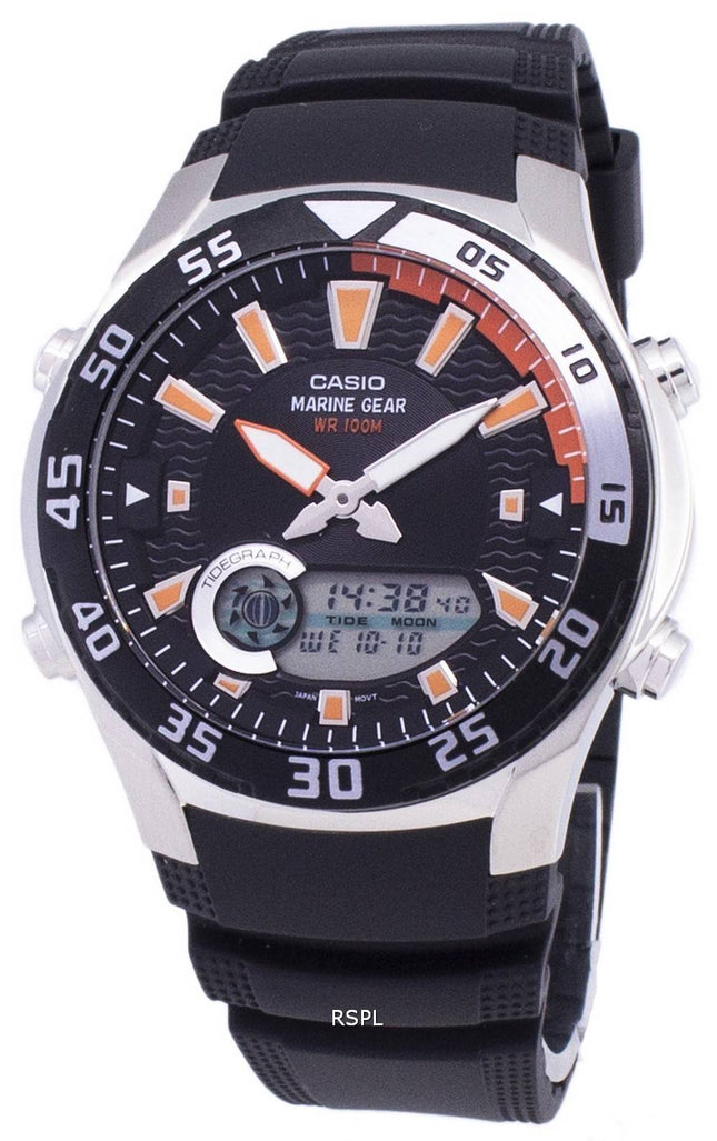 Casio Analog Digital Marine Gear AMW-710-1AVDF AMW-710-1AV Herreur