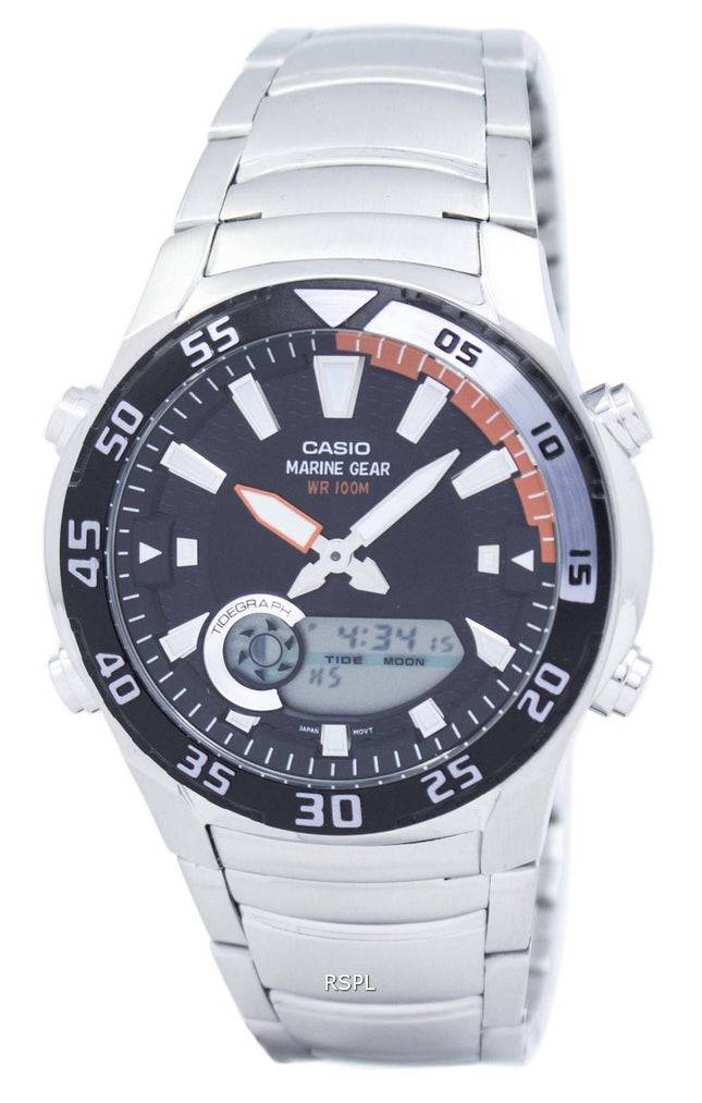 Casio Analog Digital Marine Gear AMW-710D-1AVDF AMW-710D-1AV Herreur
