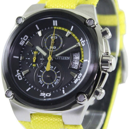 Borger Chronograph sport gul Nylon Band AN3455-30E Herreur