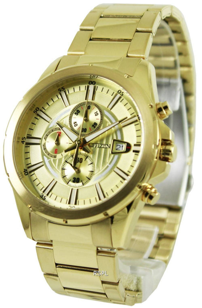 Borger Chronograph guld Tone AN3562 - 56P Herreur