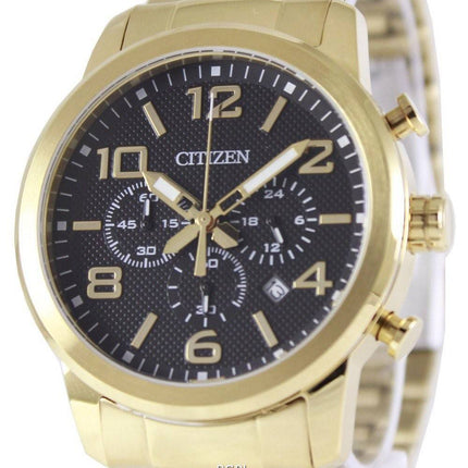 Borger Chronograph guld Tone AN8052-55E Herreur