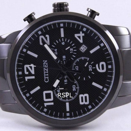 Borger sort IP kvarts Chronograph AN8055-57E Herreur