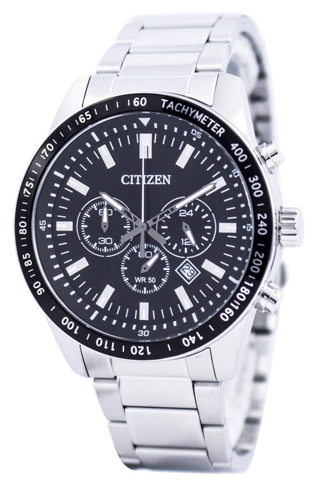 Borger kvarts Chronograph Tachymeter AN8070-53E Herreur