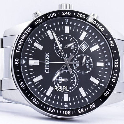 Borger kvarts Chronograph Tachymeter AN8070-53E Herreur