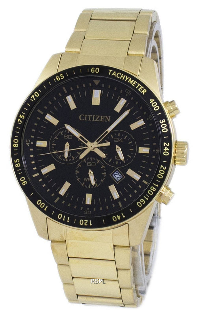Borger Chronograph Tachymeter kvarts AN8072-58E Herreur