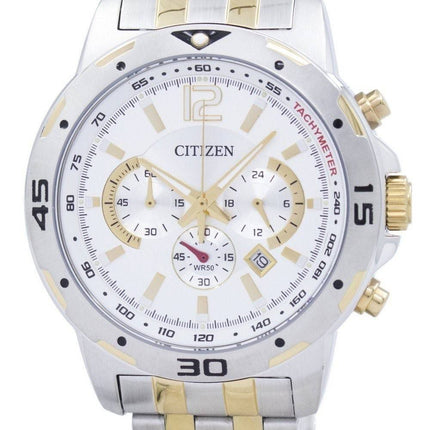 Borger Chronograph Tachymeter kvarts AN8104-53A Herreur