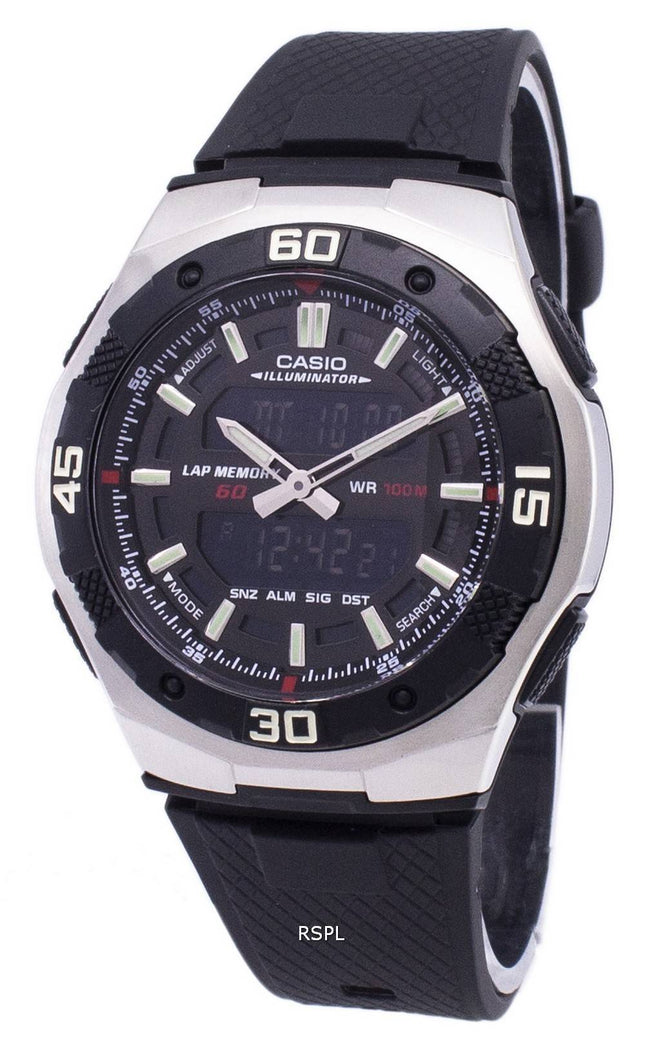 Casio Analog Digital ungdom serie Illuminator AQ-164W-1AVDF AQ-164W-1AV Herreur