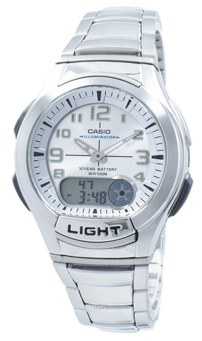 Casio ungdom Illuminator Analog Digital AQ-180WD-7BV AQ180WD-7BV Herreur
