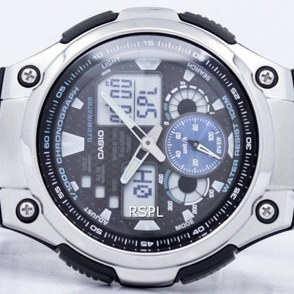Casio Chronograph World Time Analog Digital AQ-190WD-1AV AQ190WD-1AV Herreur