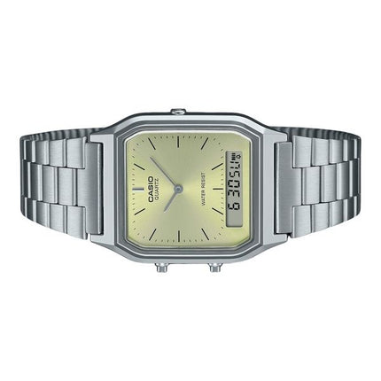 Casio Vintage Analog Digital Light Champagne Urskive Quartz AQ-230A-9AMQY Unisex Ur