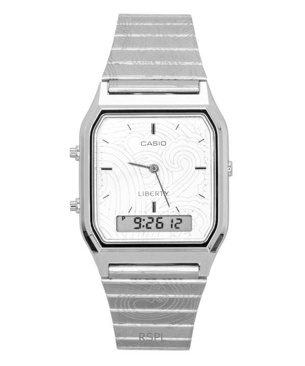 Casio Vintage Liberty Analog Digital Sølv Skive Quartz AQ-230ELT-7A Unisex Ur