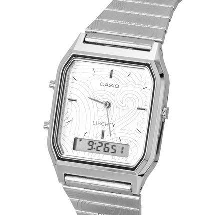Casio Vintage Liberty Analog Digital Sølv Skive Quartz AQ-230ELT-7A Unisex Ur