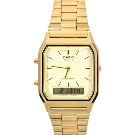Casio kvarts Analog Digital guld Tone AQ-230GA-9DMQYES Herreur