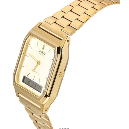 Casio kvarts Analog Digital guld Tone AQ-230GA-9DMQYES Herreur