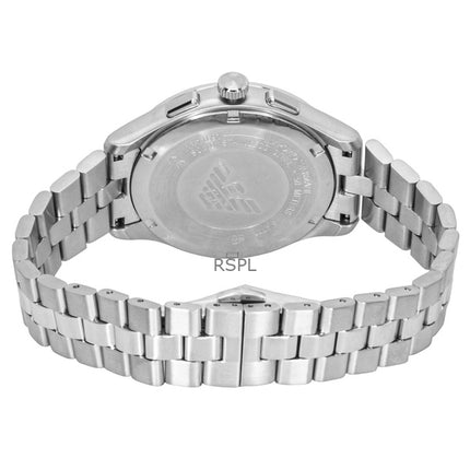 Emporio Armani kronograf rustfrit stål sort urskive kvarts AR11691 herreur