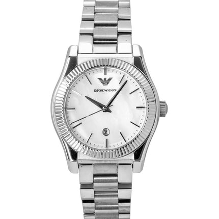 Emporio Armani rustfrit stål perlemor urskive kvarts AR11723 dameur