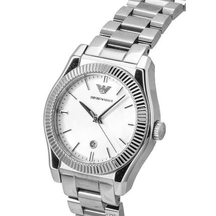 Emporio Armani rustfrit stål perlemor urskive kvarts AR11723 dameur