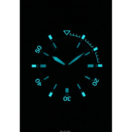 Emporio Armani Sea Explorer silikone rem sort urskive automatisk dykkerur AR60078 200M herreur