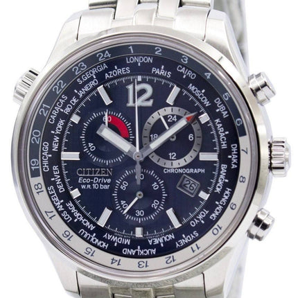 Citizen Eco Drive Mænds Chronograph World Time AT0360 - 50L AT0360