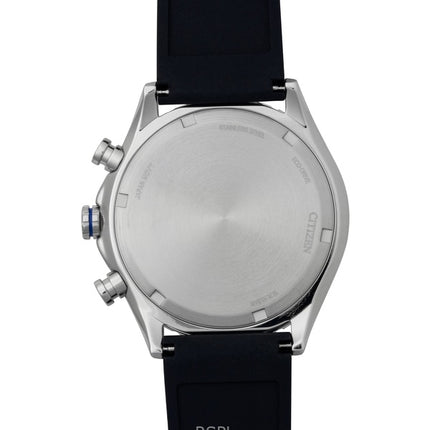 Citizen Eco-Drive Chronograph Silikonerem Blå Skive AT2569-04L 100M Herreur