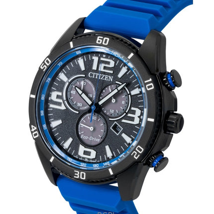 Citizen Brycen kronograf silikonerem sort urskive Eco-Drive AT2586-05E 100M herreur