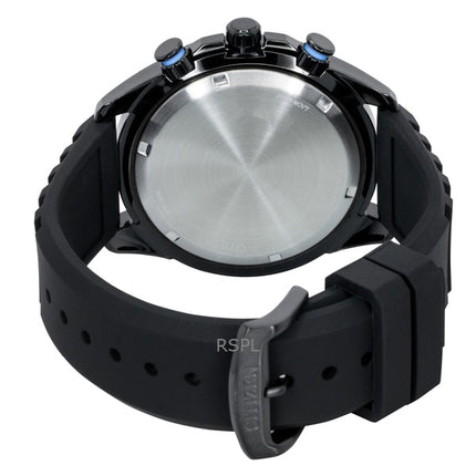 Citizen Brycen kronograf silikonerem sort urskive Eco-Drive AT2587-02E 100M herreur