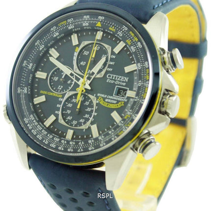 Citizen Eco Blue Angels Radio kontrolleret World Chronograph AT8020 - 03L