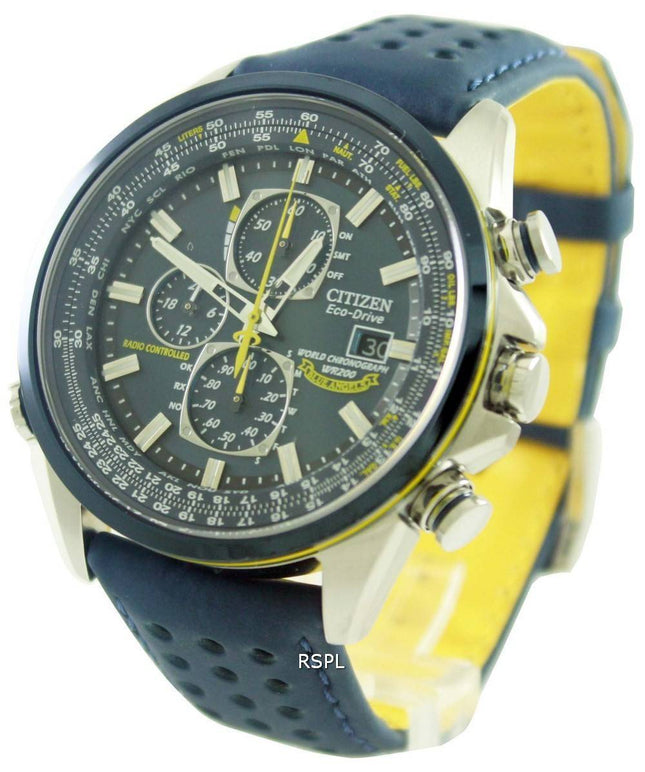 Citizen Eco Blue Angels Radio kontrolleret World Chronograph AT8020 - 03L