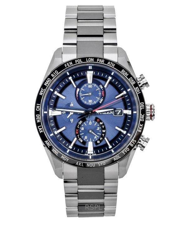 Citizen Attesa Chronograph Radio Controlled Super Titanium Eco-Drive AT8186-51L 100M Herreur
