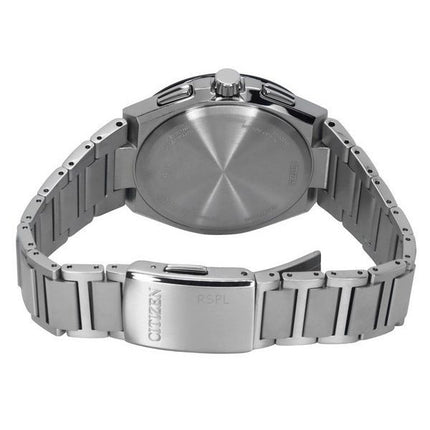 Citizen Eco-Drive radiostyret GMT kronograf Super Titanium Blue Dial AT8238-84L 100M herreur