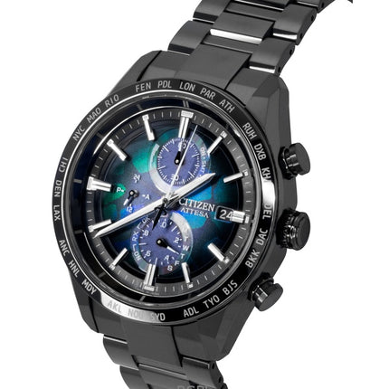 Citizen Attesa radiostyret kronograf super titanium flerfarvet urskive Eco-Drive AT8286-65E 100M herreur