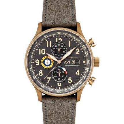 AVI-8 Hawker Hurricane Classic Chronograph Grey Dial Quartz AV-4011-0P herreur