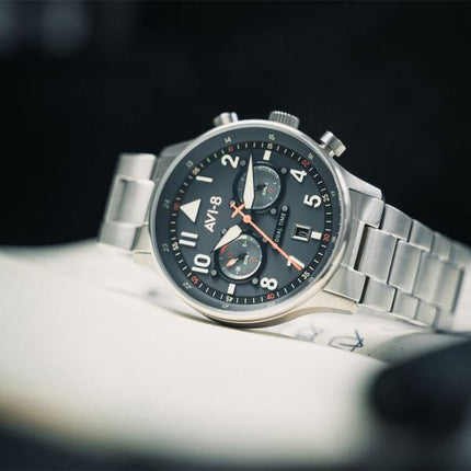 AVI-8 Hawker Hurricane Carey Dual Time Gutersloh rustfrit stål blå skive AV-4088-22 herreur