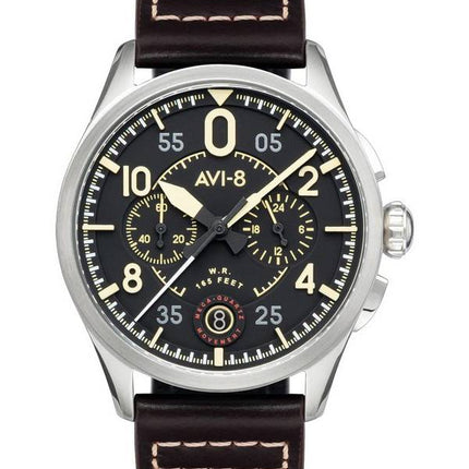 AVI-8 Spitfire Lock Midnight Oak Chronograph Quartz AV-4089-01 herreur