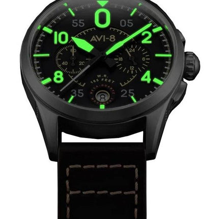 AVI-8 Spitfire Lock Midnight Oak Chronograph Quartz AV-4089-01 herreur