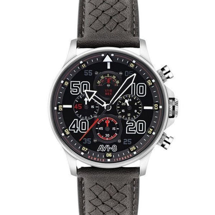 AVI-8 Hawker Typhoon Rb396 Sheila Chronograph Limited Edition Black Dial Quartz AV-4093-05 herreur