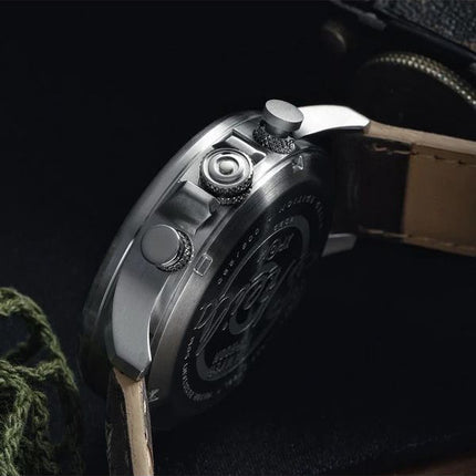 AVI-8 Hawker Typhoon Rb396 Sheila Chronograph Limited Edition Westhampnett Brown Dial Quartz AV-4093-06 herreur