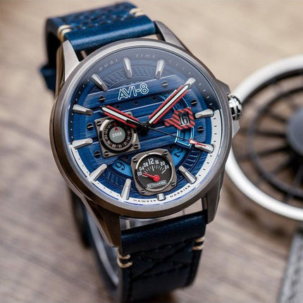 AVI-8 Hawker Harrier Farley Multifunction Regiment Blue Dial Quartz AV-4098-03 herreur