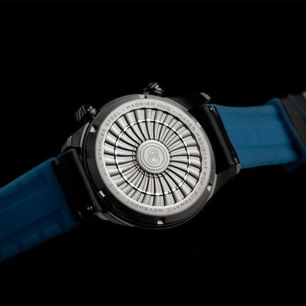 AVI-8 Hawker Harrier HUD læderrem Gradient Blue Dial Automatisk AV-4117-01 herreur